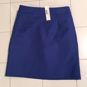 J.Crew blue pencil skirt